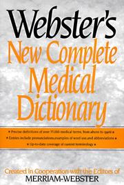 Cover of: Webster's New Complete Medical Dictionary
