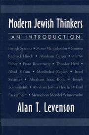 Modern Jewish Thinkers by Alan Levenson, Alan T. Levenson