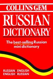 Cover of: Collins gem Russian dictionary: Russian-English, English-Russian