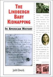 Cover of: The Lindbergh Baby Kidnapping in American History (In American History) by Judith Edwards