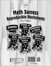Cover of: Math Success Reproducible Worksheets (Math Success)