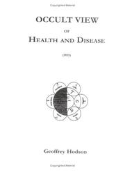 Cover of: Occult View of Health and Disease