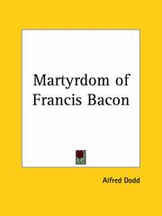 Cover of: Martyrdom of Francis Bacon