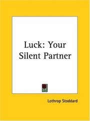 Cover of: Luck by Theodore Lothrop Stoddard