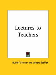 Cover of: Lectures to Teachers