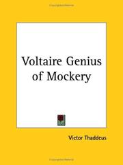 Cover of: Voltaire Genius of Mockery