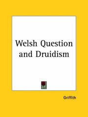 Cover of: Welsh Question and Druidism