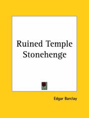 Cover of: Ruined Temple Stonehenge by Edgar Barclay