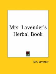Cover of: Mrs. Lavender