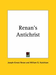 Cover of: Renan's Antichrist