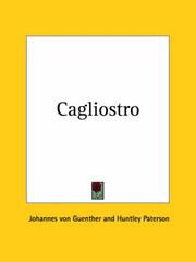 Cover of: Cagliostro