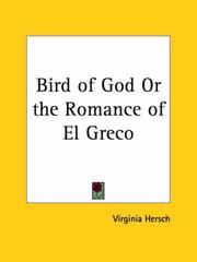 Cover of: Bird of God or the Romance of El Greco