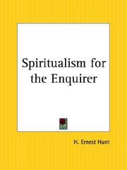 Cover of: Spiritualism for the Enquirer