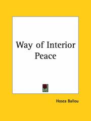 Cover of: Way of Interior Peace