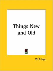 Cover of: Things New and Old