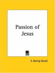 Cover of: Passion of Jesus by Sabine Baring-Gould