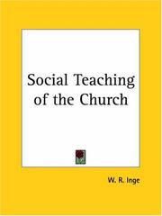 Cover of: Social Teaching of the Church