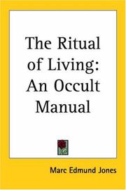 Cover of: The Ritual of Living by Marc Edmund Jones