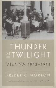Cover of: Thunder at Twilight by Frederic Morton