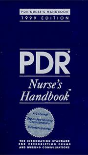 Cover of: 1999 PDR(r) Nurse's Handbook(tm)