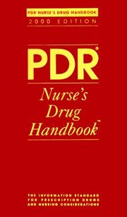 Cover of: Pdr Nurse's Drug Handbook 2000 (Pdr Nurses Handbook, 2000)