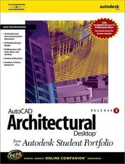 Cover of: Architectural Desktop Release 3 by Autodesk Student Portfolio