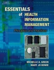 Cover of: Essentials Of Health Information Management: Webtutor On Web Ct