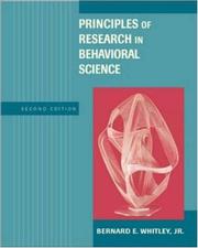 Cover of: Principles of Research Methods With Internet Guide