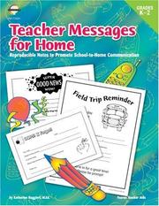 Cover of: Teacher Messages for Home, Grades K to 2 by Fearon