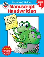 Cover of: Homework Helper Manuscript Handwriting, Grade 2 (Homework Helpers)