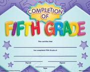 Cover of: Completion of Fifth Grade Fit-in-a-Frame Award (Award Certificates) by 