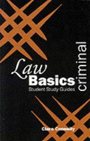 Cover of: Criminal Law Basics (Green's Law Basics) by Claire Connelly
