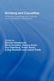 Cover of: Drinking and casualties: accidents, poisonings, and violence in an international perspective