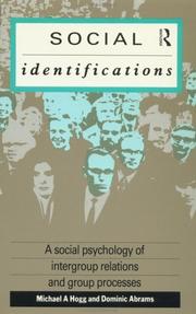 Cover of: Social Identifications by Dominic Abrams