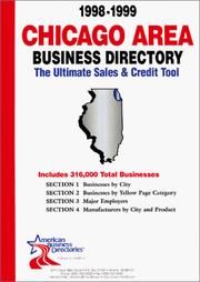 Cover of: 1999-2000 Illinois (Chicago Area) Business Directory: The Ultimate Sales and Credit Tool (Chicago Area Business Directory)