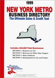Cover of: 1999 New York (NYC Metro) Business Directory by infoUSA Inc.