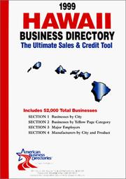Cover of: 1999 Hawaii Business Directory by infoUSA Inc.