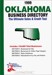 Cover of: 1999 Oklahoma Business Directory by infoUSA Inc.