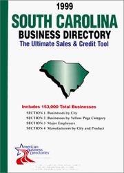 Cover of: South Carolina Business Directory (South Carolina Business Directory, 1999) by infoUSA Inc.