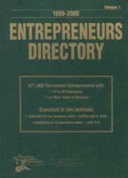 Cover of: 1999-2000 Entrepreneurs Directory | 