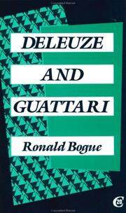 Deleuze and Guattari by Ronald Bogue