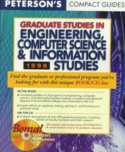Cover of: Peterson's Compact Guides: Graduate Studies in Engineering, Computer Science & Information Studies 1998 (Petersons Quick & Concise Guides to Graduate & Professional Degrees)