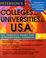 Cover of: Peterson's Colleges and Universities in the U.S.A.: The Complete Guide for International Students (Peterson's Colleges & Universities in the USA: The Complete Guide for International Students)