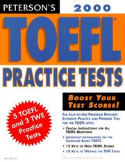 Cover of: Toefl Practice Tests 2000 (TOEFL Practice Tests)