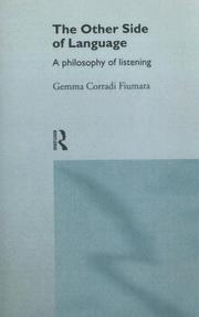 Filosofia dell'ascolto by Gemma Corradi Fiumara