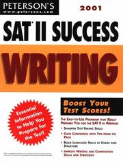 Cover of: Peterson's 2001 Sat II Success: Writing (Peterson's SAT II Success)