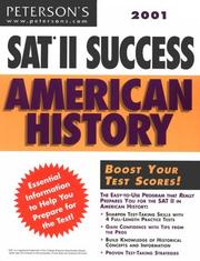 Cover of: Peterson's 2001 Sat II Success by Margaret Moran