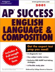 Cover of: Peterson's Ap Success 2001: English Language & Composition (Ap Success : English Language & Composition, 2001)