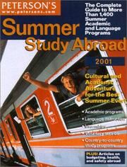Cover of: Peterson's Summer Study Abroad 2001 (Short Term Study Programs Abroad)