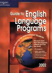 Cover of: English Language Programs, Guide to